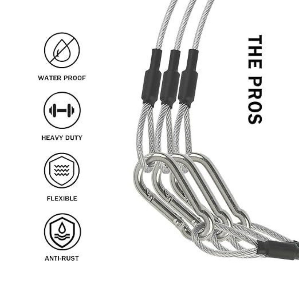 Stainless Steel Security Cable - Cable Lock Flexible 评论和价格