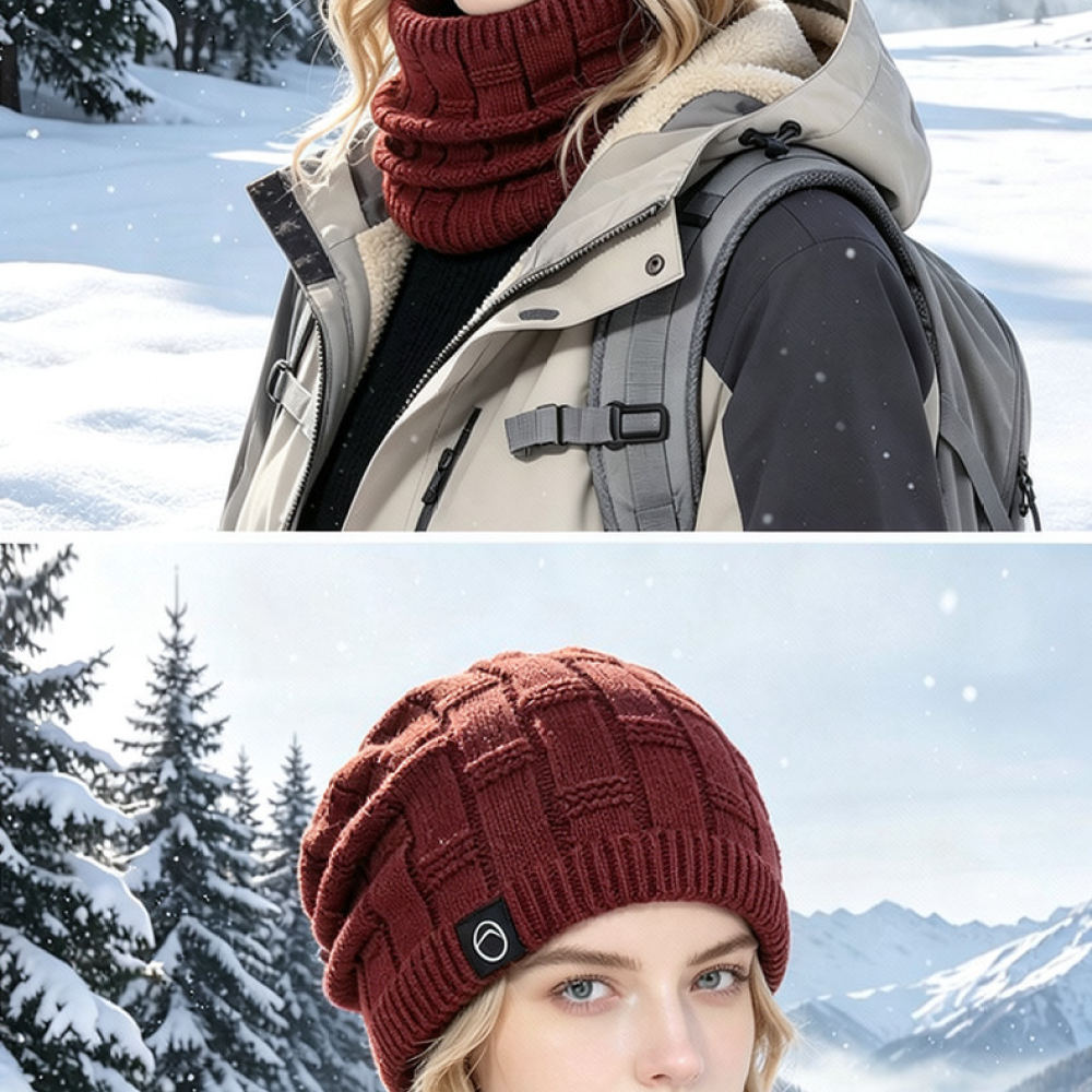 Winter Outdoor Knit Hat And Sc - Cycling Commute Essentials 评论和价格