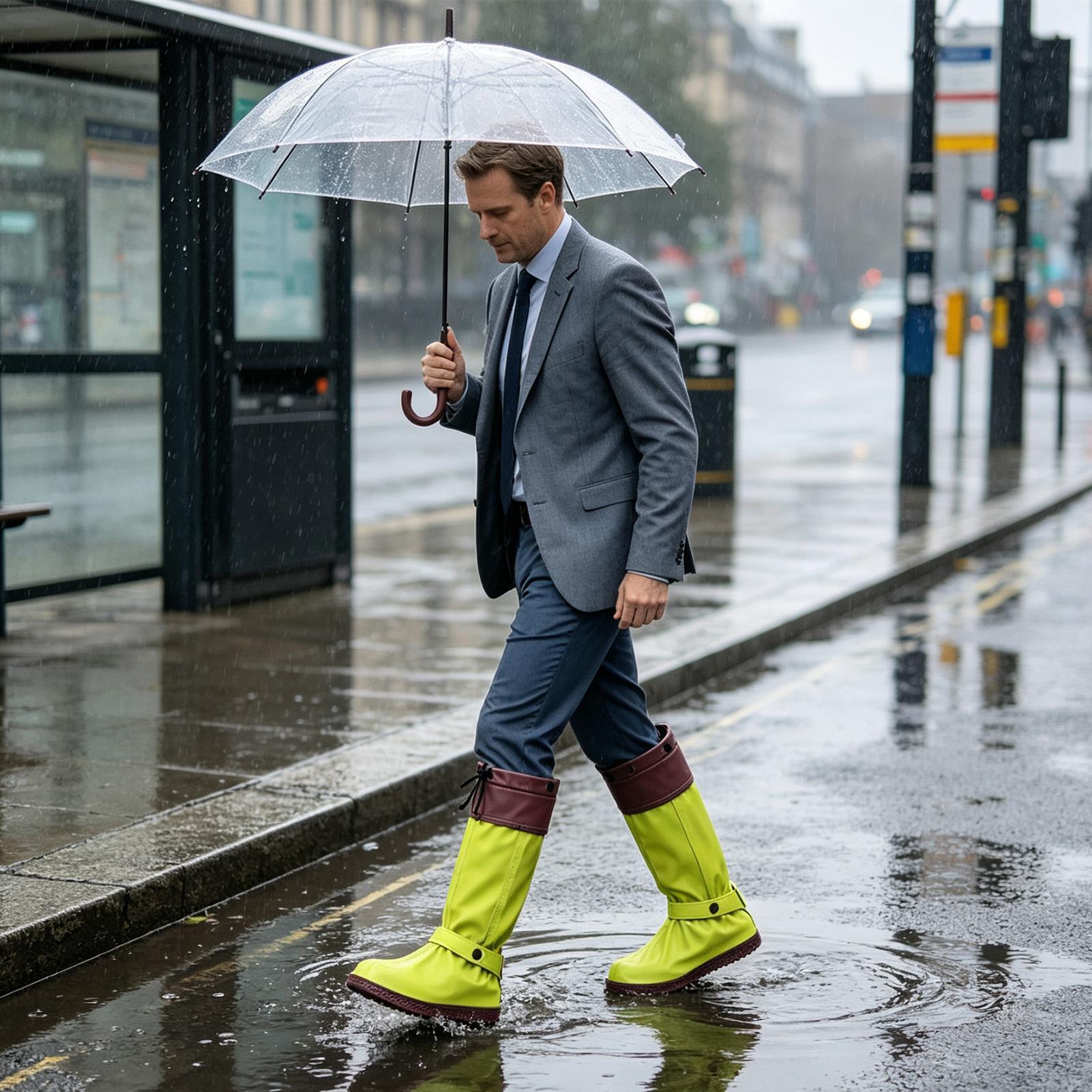 Rain Shoe Covers Zipper Reusab - Cycling Commute In Rain 评论和价格